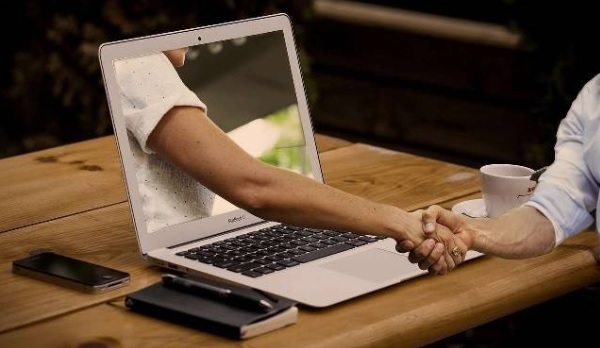 Websites with seo image partnership virtual handshake