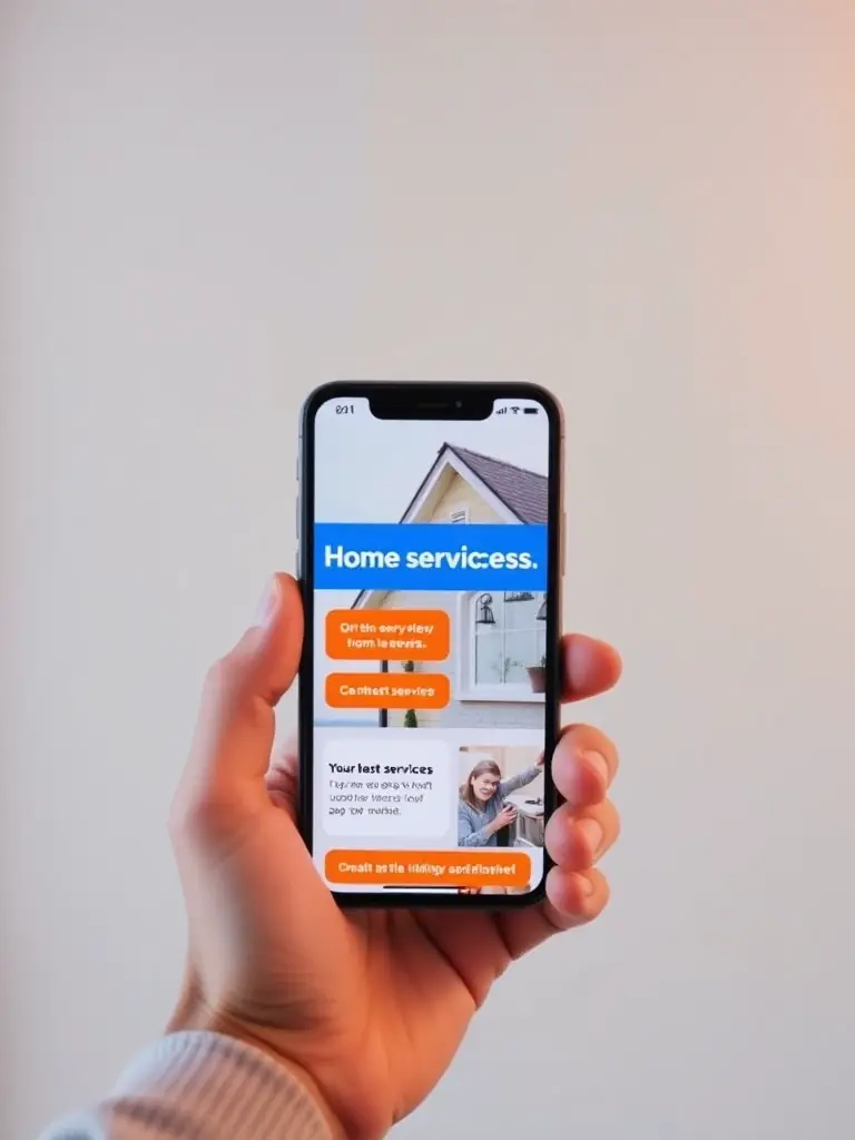 A mobile-friendly website for a home services business, ensuring accessibility and a seamless user experience on all devices.