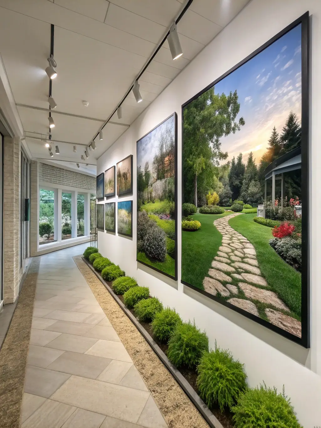 A visually appealing landscaping website with high-quality images of completed projects and customer testimonials.