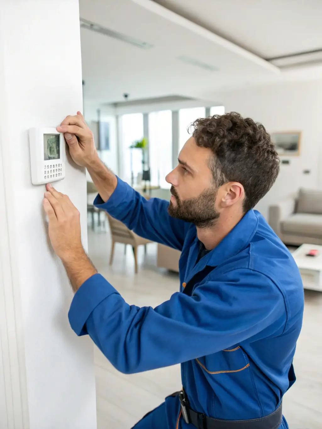 An HVAC company's website featuring a clear call to action for emergency services and online booking.